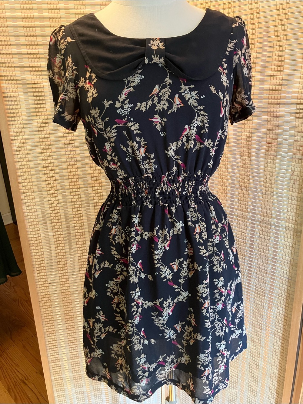 Vintage Floral Peter Pan Collar Dress